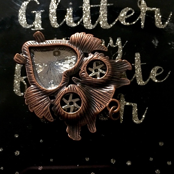 Copper, Silver & gold color Owl Pendant - Picture 2 of 4